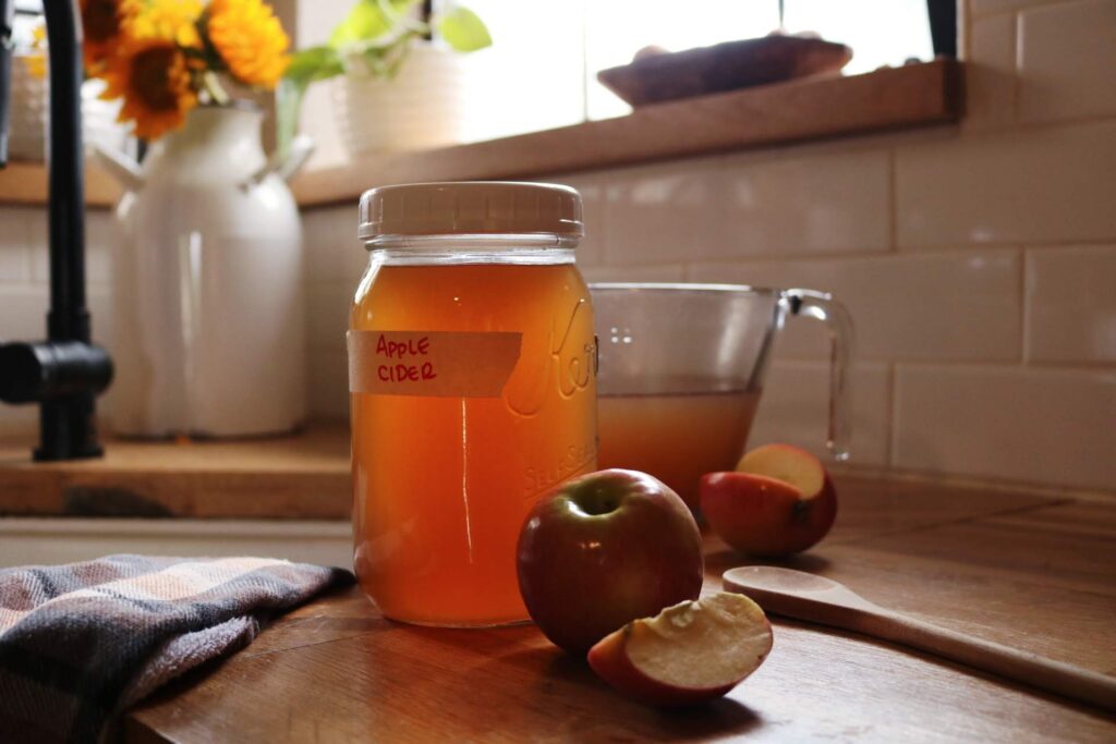 Apple cider for sipping during fall