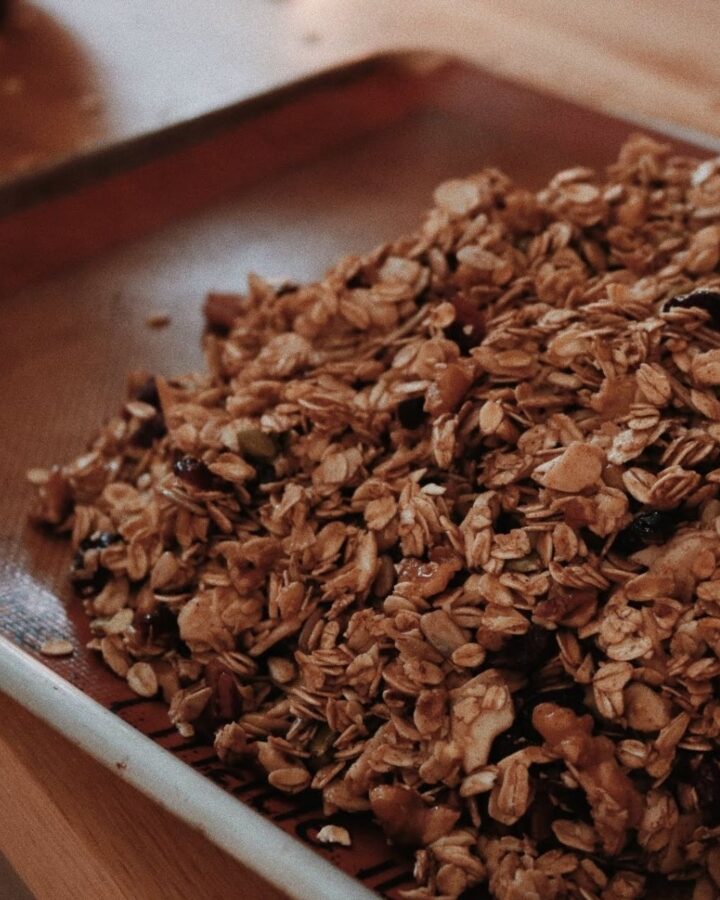 Baked Homemade Nutty Maple Granola